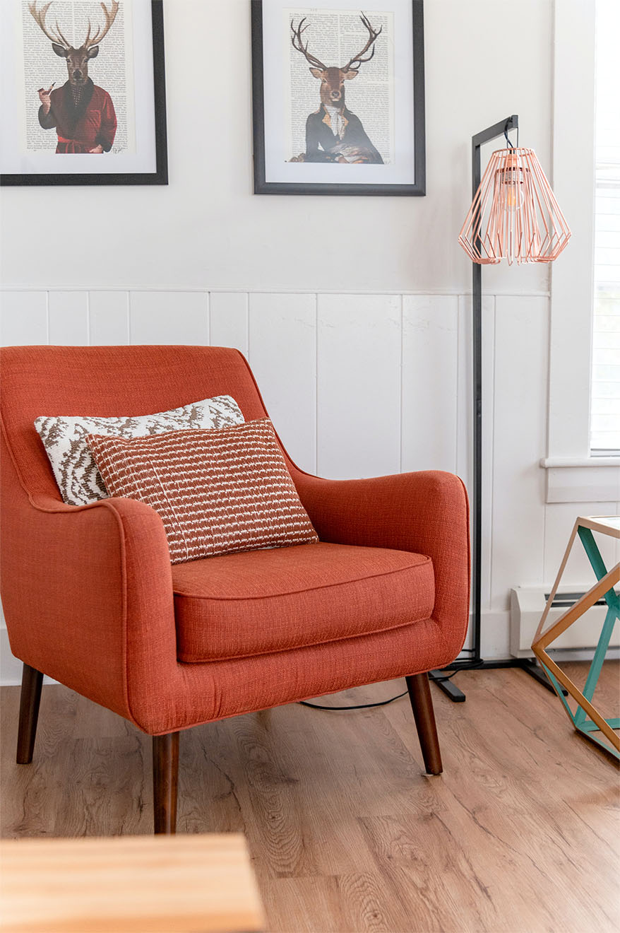 Red armchair