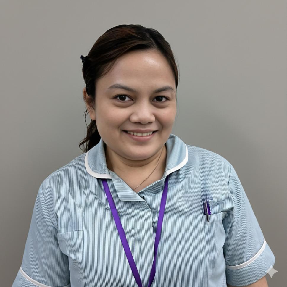 lady posing for staff photo