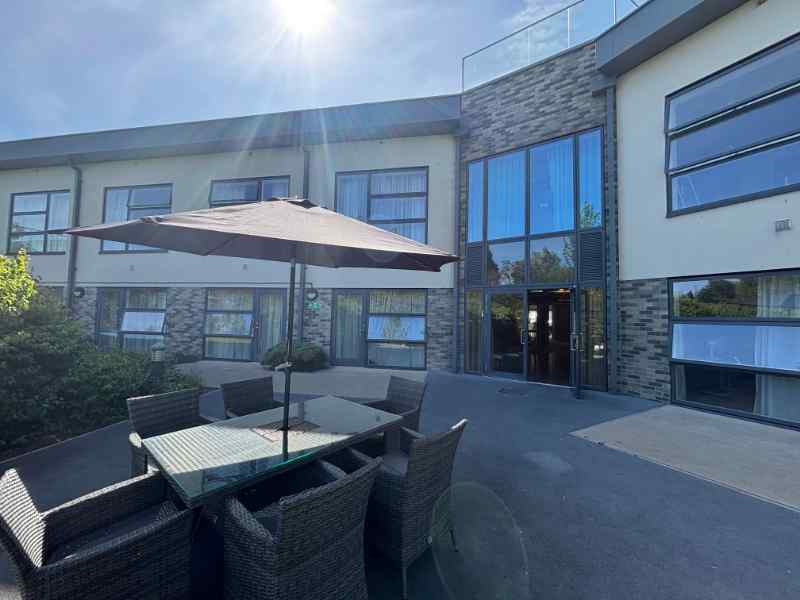 Seating area at Casa di Luso care home in Somerset