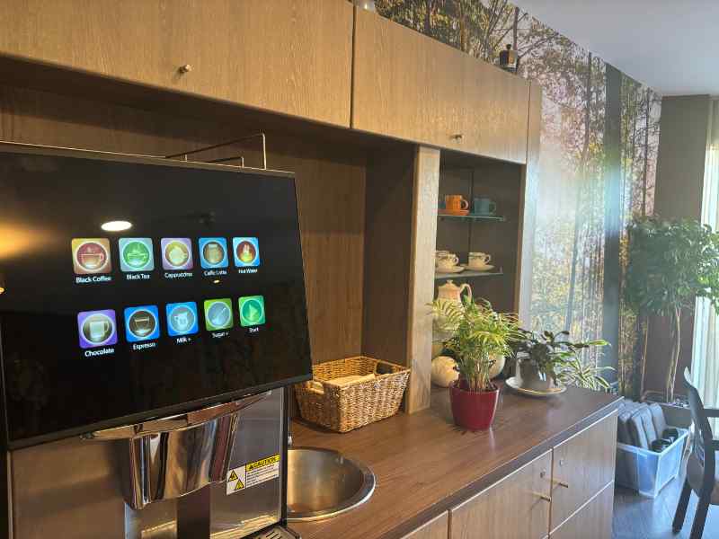 coffee machine at Casa di Luso care home in Somerset