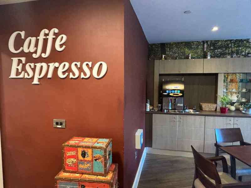 caffe Espresso at Casa di Luso care home in Somerset